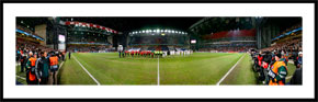 FC København (FCK) vs Manchester United i Parken - panoramabillede i farver