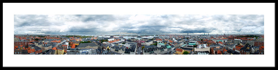 360 graders panorama af Københavns Havn efterår