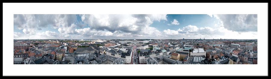 360 graders panorama af Københavns Havn sommer