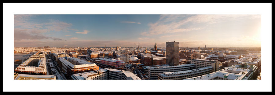 Panorama af København med Hotel Royal