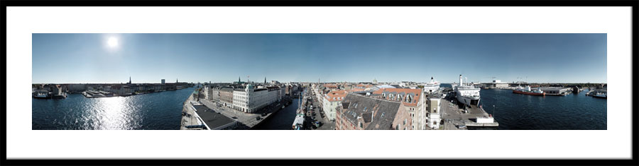360 graders panorama af Nyhavn