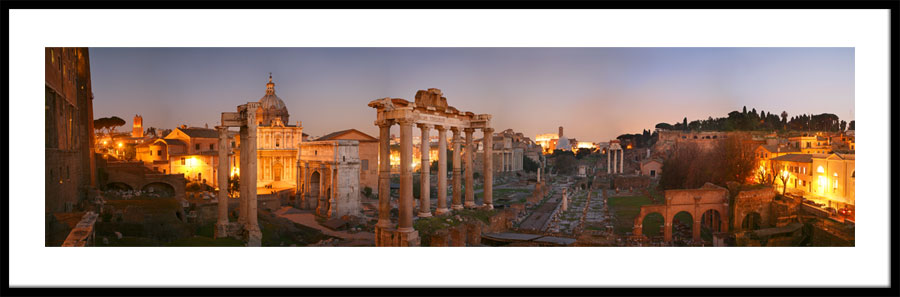 Panorama af Forum Romanum i Rom