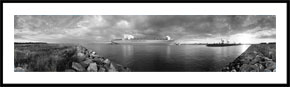 Albert Mærsk - panoramabillede i sort/hvid