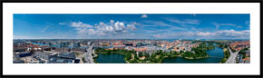 København og Amager - panoramabillede i farver