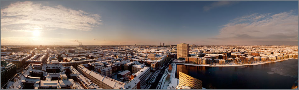 Panorama af København set fra Hotel Scandic