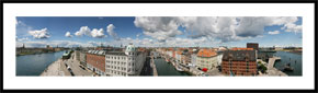 Københavns Havn - panoramabillede i farver