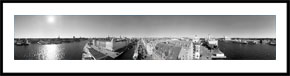 Nyhavn  - 360 graders panoramabillede i sort/hvid