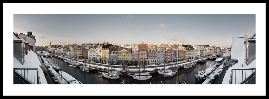Panorama - Nyhavns Solside Vinter