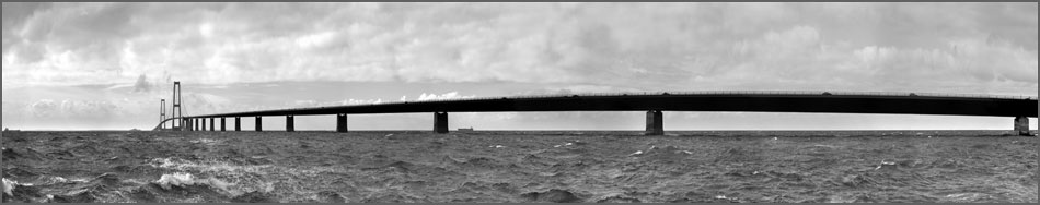Panorama af Storebæltsbroen